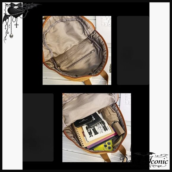 Mini Canvas Backpack Purse with Multiple Pockets for Women & Teens main image 6